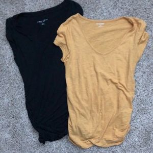 Bundle of small maternity shirts